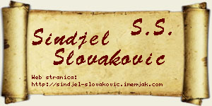 Sinđel Slovaković vizit kartica